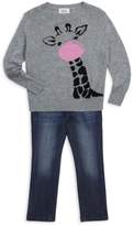 Thumbnail for your product : Autumn Cashmere Little Girl's & Girl's Giraffe Bubblegum Sweater