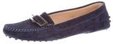 Thumbnail for your product : Tod's Suede Square-Toe Loafers