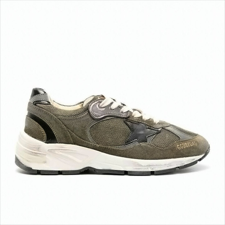 Golden Goose Star Emblem Sneakers with Suede and Mesh Panels