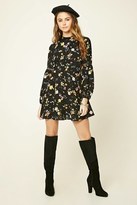 Thumbnail for your product : Forever 21 FOREVER 21+ Floral Print Mock Neck Dress