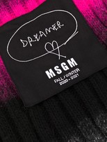 Thumbnail for your product : MSGM Logo-Patch Gradient Scarf