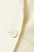 Thumbnail for your product : CASASOLA Net Sustain Carioca Organic Wool, Silk And Linen-blend Blazer - Cream