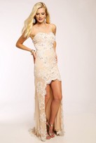 Thumbnail for your product : Jovani Embellished Strapless High Low Evening Dress JVN98619