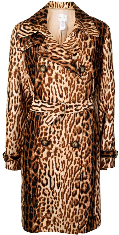 trenchcoat leopard