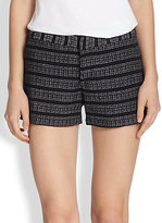 Thumbnail for your product : Joie Merci Striped Woven Cotton Shorts