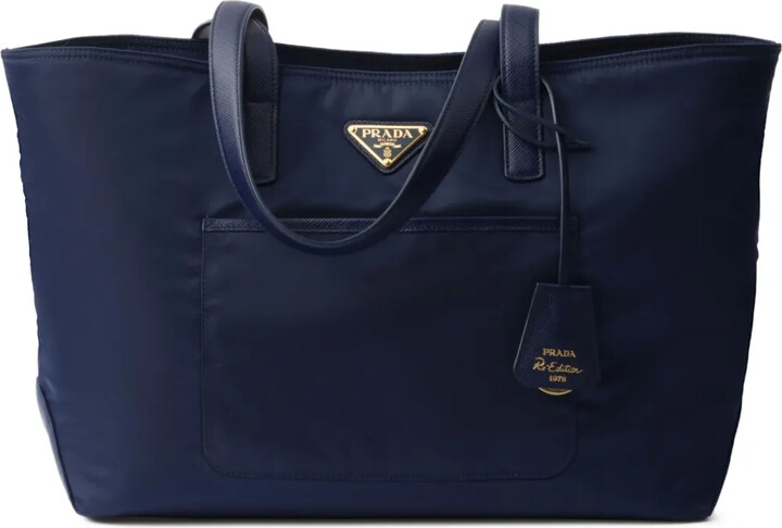 Blue Prada Spectrum Tote Prada Blue Handbags ShopStyle