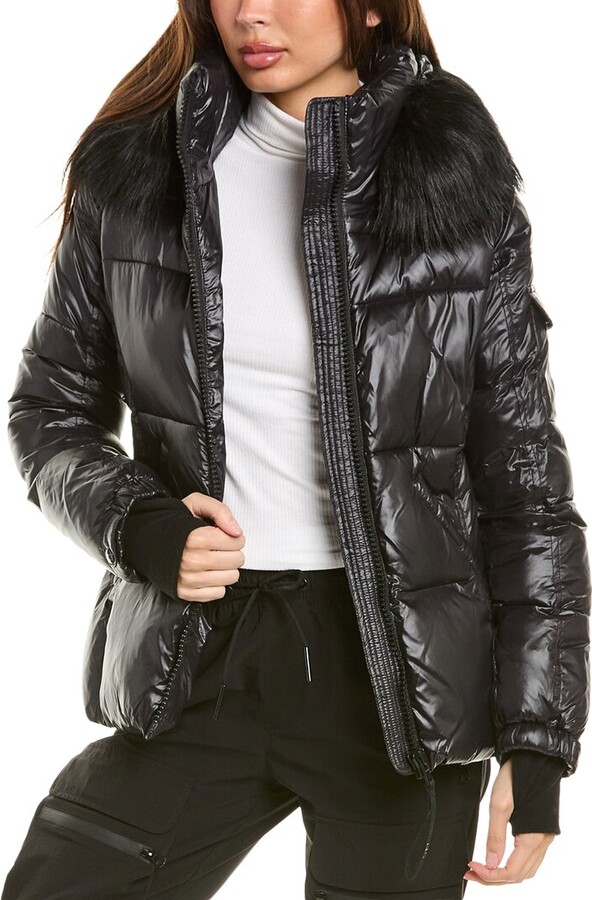 eLLa アウター S13 Ella Lacquer Hooded Down Puffer Coat - Macy's