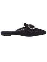 Thumbnail for your product : Dolce & Gabbana Lace Buckle Slippers