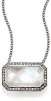 Thumbnail for your product : Ippolita Stella Mother-Of-Pearl, Clear Quartz, Diamond & Sterling Silver Octagon Pendant Necklace