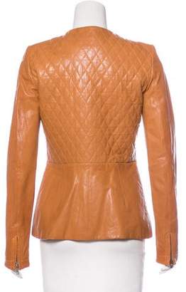 Thakoon Quilted Leather Jacket