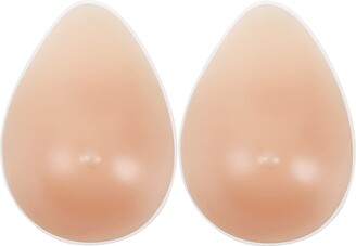 Vollence One Pair C+ Cup Teardrop Silicone Breast Forms Fake Boobs