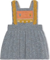 Thumbnail for your product : Gucci Children Embroidered Intarsia-Knit Wool Dress