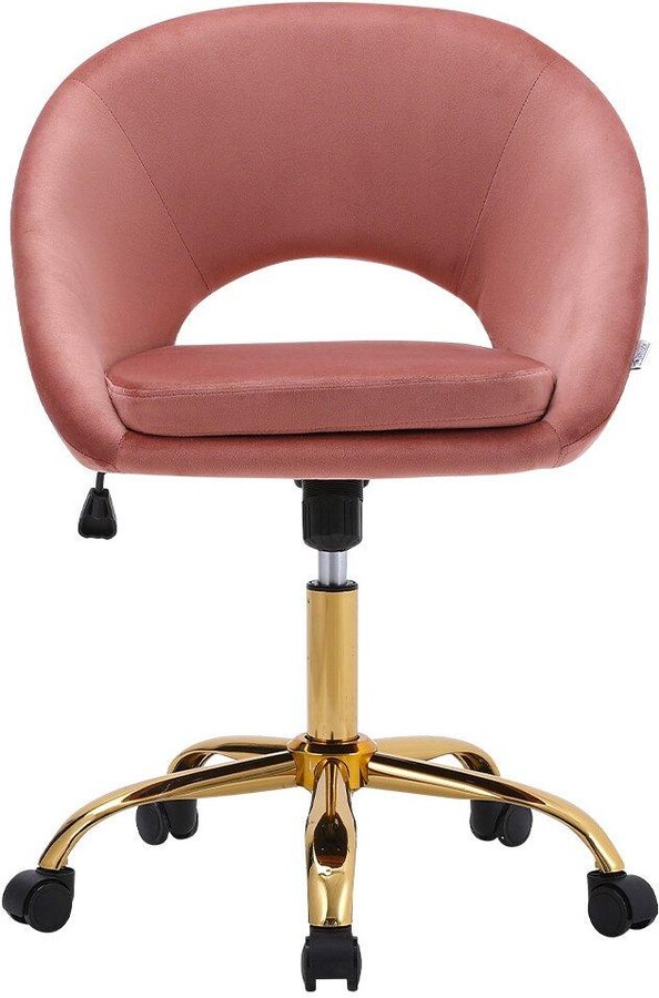 Living and Home Velvet Swivel Office Task Chair ShopStyle