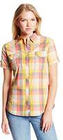 Thumbnail for your product : Woolrich Women's Eaves Short Sleeve Stretch Poplin Yarn Dye Shirt