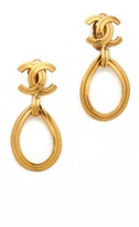 Thumbnail for your product : WGACA What Goes Around Comes Around Vintage Chanel Tear Clip On Earrings