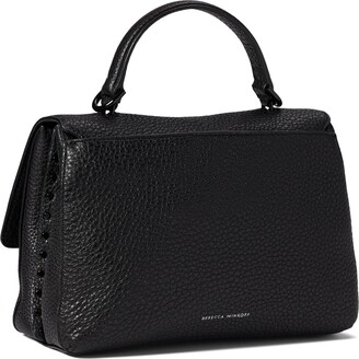Rebecca Minkoff Darren Top-Handle Messenger (Black) Handbags