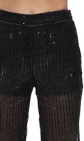 Thumbnail for your product : we11done Glittered Mesh Biker Shorts