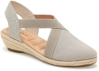 grey espadrille sandals
