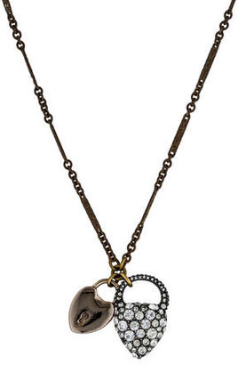 Lulu Frost Blackheart Lock Pendant Necklace