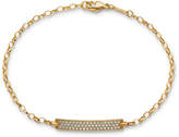 Thumbnail for your product : Monica Rich Kosann Petite Poesy Diamond ID Bracelet in 18K Yellow Gold