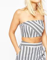 Thumbnail for your product : ASOS Stripe Bandeau Top