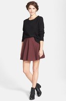 Thumbnail for your product : Lily White Faux Leather Skater Skirt (Juniors)