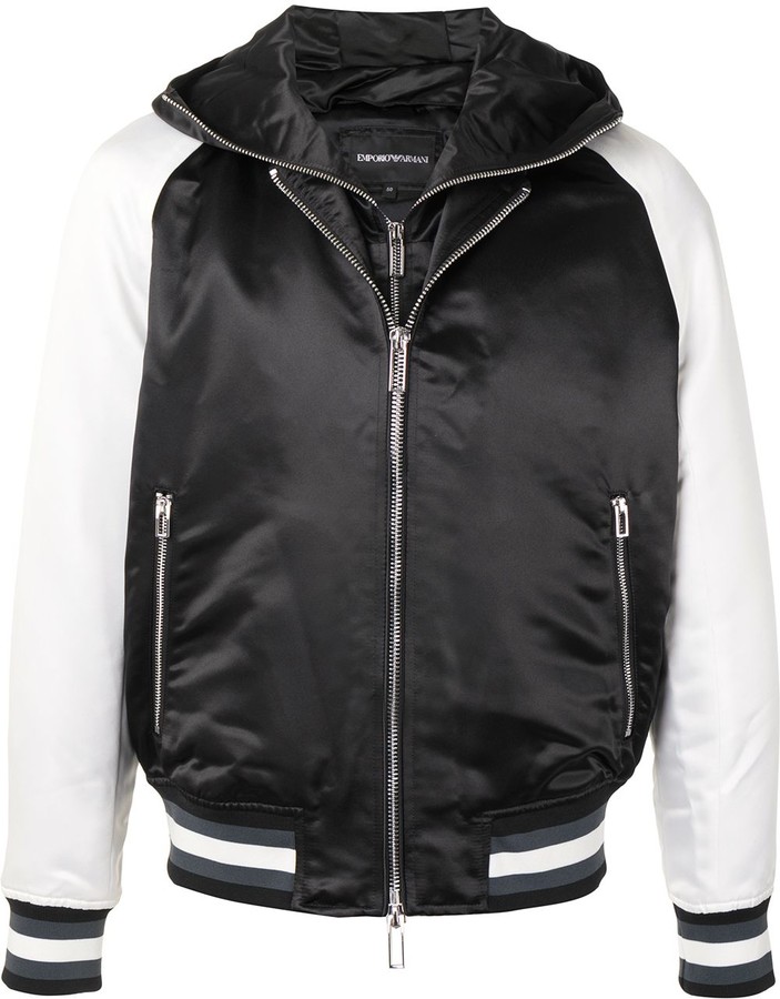 Emporio Armani College Bomber Jacket - ShopStyle Outerwear