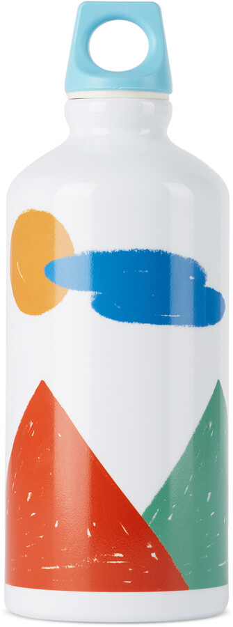 Bobo Choses Kids White I'm A Poet Landscape Water Bottle