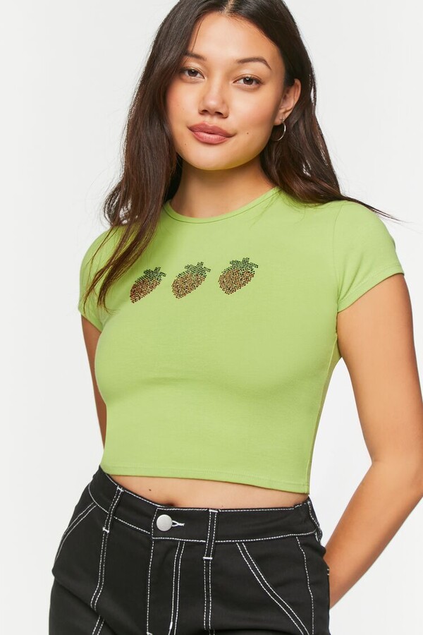 forever 21 green blouse