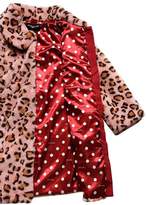 Thumbnail for your product : MonnaLisa Leopard Print Faux Fur Coat