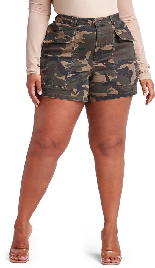 camo utility shorts