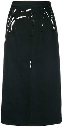 Prada overprinted pencil skirt