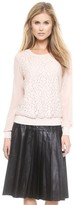 Thumbnail for your product : Vince Lace Overlay Blouse