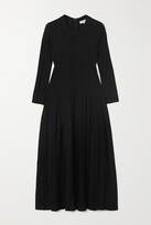 Thumbnail for your product : CASASOLA + Net Sustain Ali Ribbed Stretch-knit Midi Dress - Black