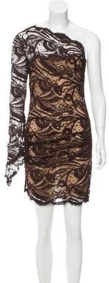 Emilio Pucci One-Shoulder Lace Dress