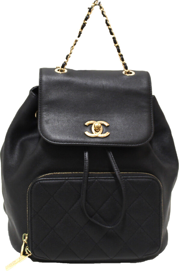 Chanel Drawstring leather backpack - ShopStyle