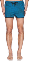 Thumbnail for your product : Marc by Marc Jacobs Printed Houndstooth Swim Shorts