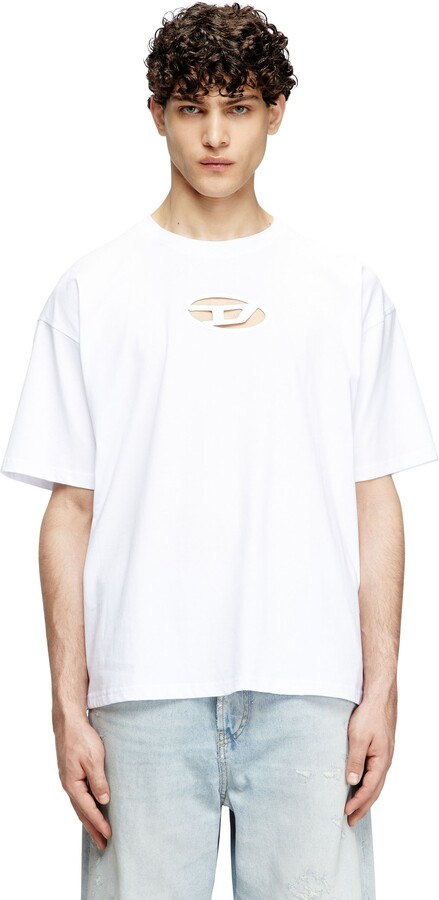 T-shirt with embroidered Oval D