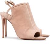 Thumbnail for your product : Aquazzura Pink Gaya 105 suede sandals