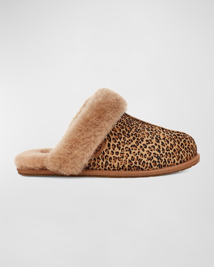 UGG Scuffette Animal-Print Shearling Slippers - ShopStyle