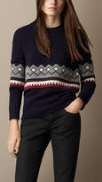 Thumbnail for your product : Burberry Wool Cashmere Fair Isle Sweater