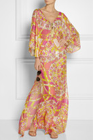 Thumbnail for your product : Emilio Pucci Printed silk kaftan