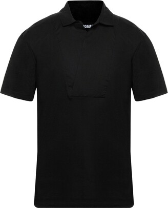 Les Hommes Polo Shirt Black