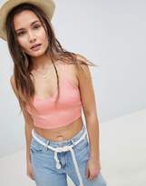 Thumbnail for your product : ASOS Design Cropped Bralet In Fine Knit