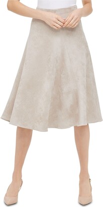 Calvin Klein Women's Asymmetrical Hem Boot Skirt