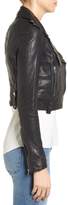 Thumbnail for your product : Moto LAMARQUE Washed Leather Crop Jacket