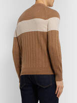 Thumbnail for your product : Loro Piana Slim-Fit Striped Ribbed Cashmere Sweater