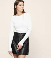 Thumbnail for your product : Reiss Greca Wide Rib Crew-Neck Top