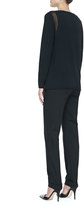 Thumbnail for your product : Lafayette 148 New York Sheer-Detail Long-Sleeve Sweater