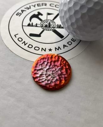 Co Sawyer Golf Personalised Copper Golf Ball Marker